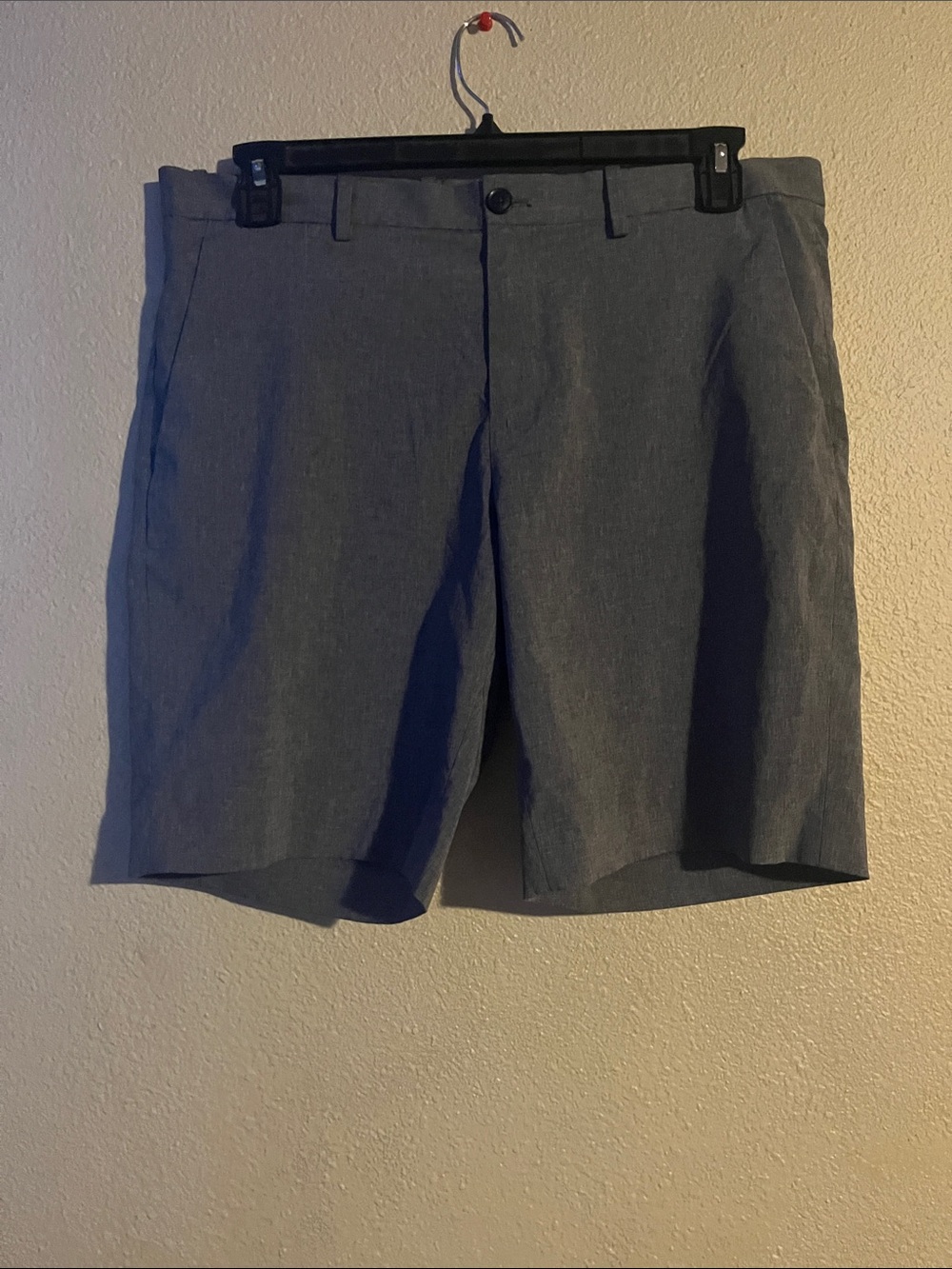 Men's Grey Classic Chino Shorts 34